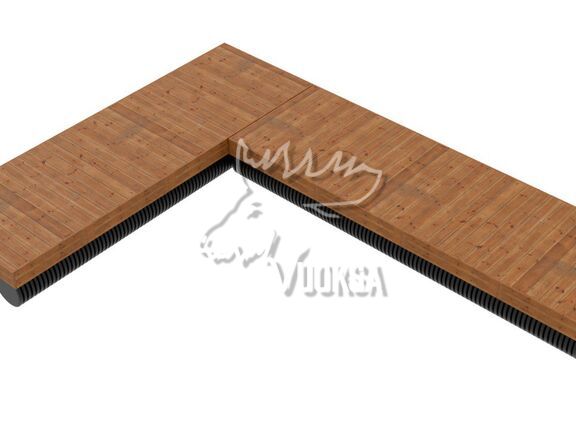 Вуокса пирс 6х2 Г-образный (левый)