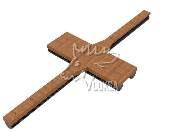 Вуокса пирс 6х2 с причальным разделителями 6х0.6